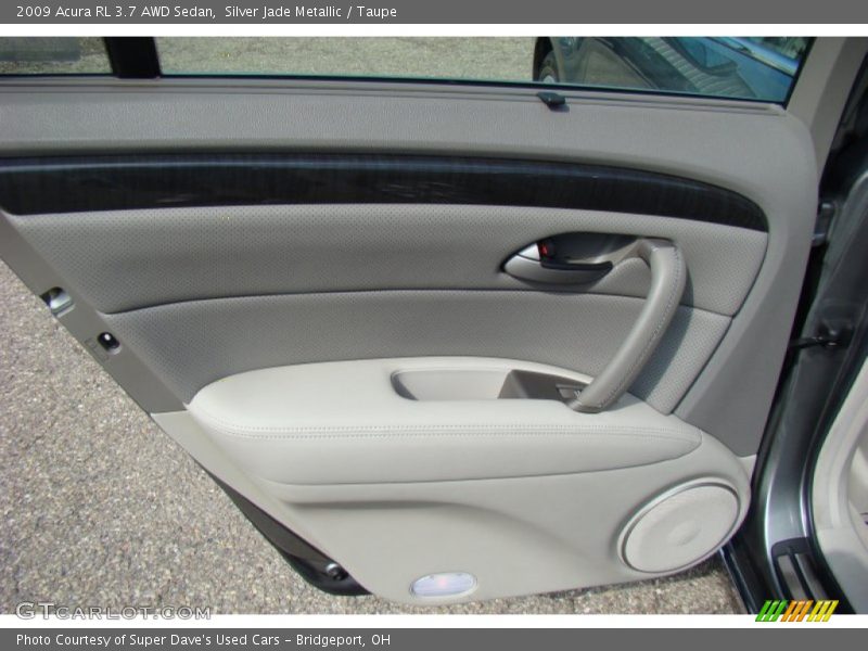 Silver Jade Metallic / Taupe 2009 Acura RL 3.7 AWD Sedan