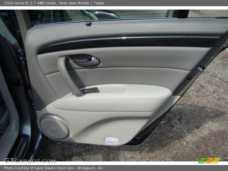 Silver Jade Metallic / Taupe 2009 Acura RL 3.7 AWD Sedan