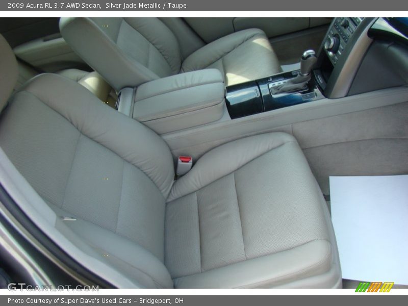 Silver Jade Metallic / Taupe 2009 Acura RL 3.7 AWD Sedan