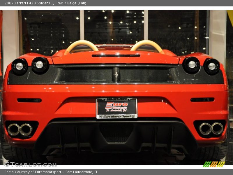 Red / Beige (Tan) 2007 Ferrari F430 Spider F1