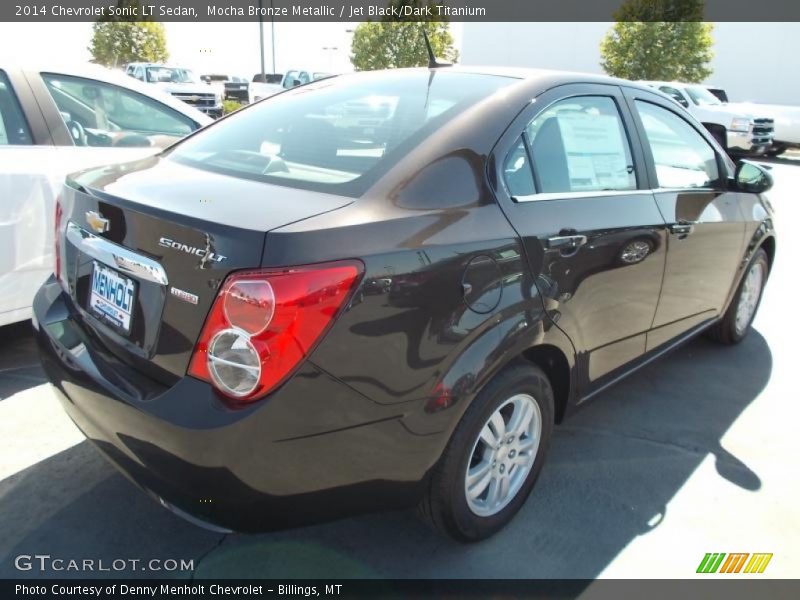 Mocha Bronze Metallic / Jet Black/Dark Titanium 2014 Chevrolet Sonic LT Sedan