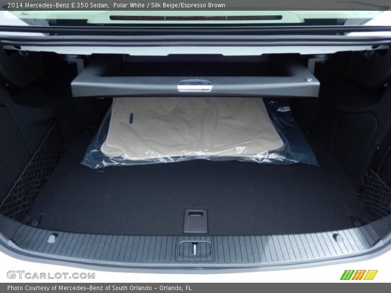 Polar White / Silk Beige/Espresso Brown 2014 Mercedes-Benz E 350 Sedan
