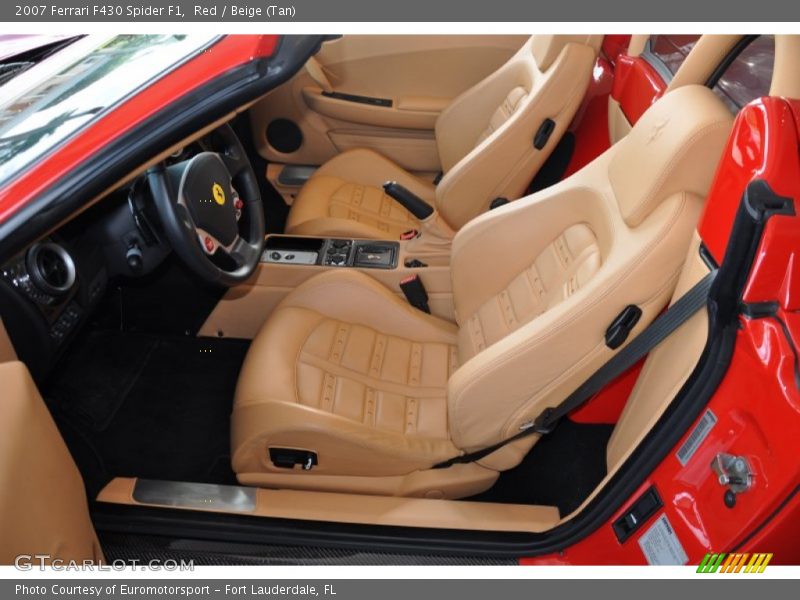 Front Seat of 2007 F430 Spider F1