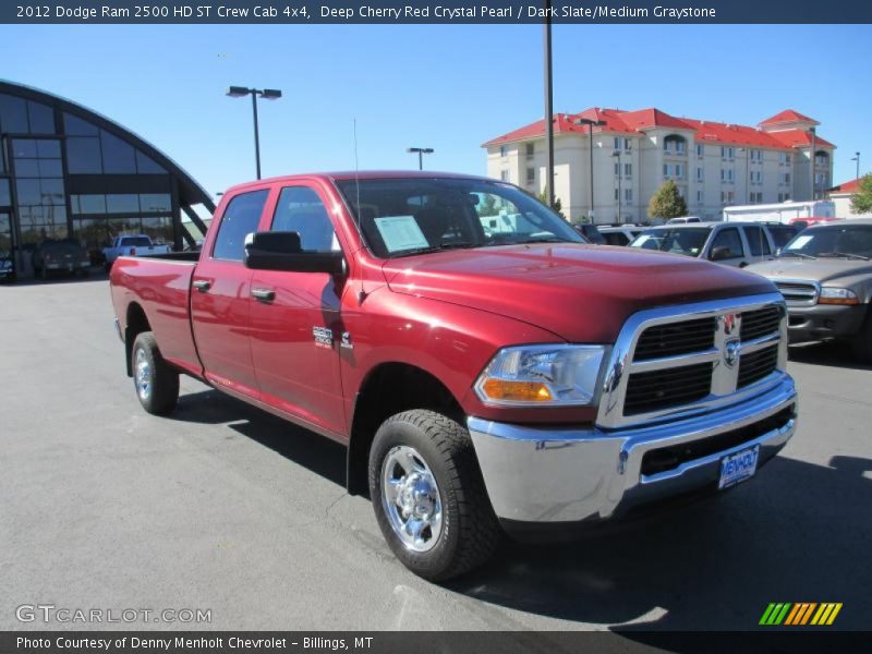 Deep Cherry Red Crystal Pearl / Dark Slate/Medium Graystone 2012 Dodge Ram 2500 HD ST Crew Cab 4x4