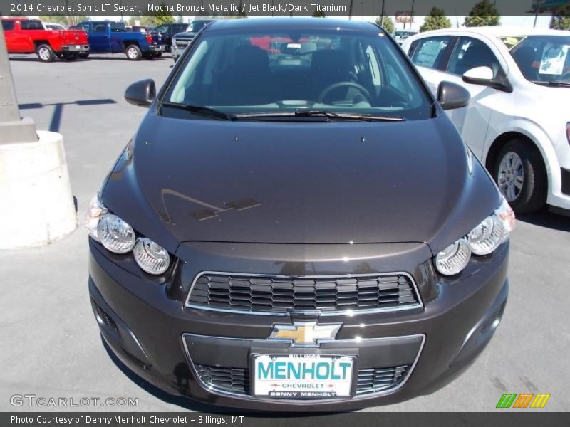Mocha Bronze Metallic / Jet Black/Dark Titanium 2014 Chevrolet Sonic LT Sedan