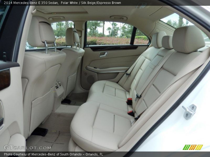 Polar White / Silk Beige/Espresso Brown 2014 Mercedes-Benz E 350 Sedan