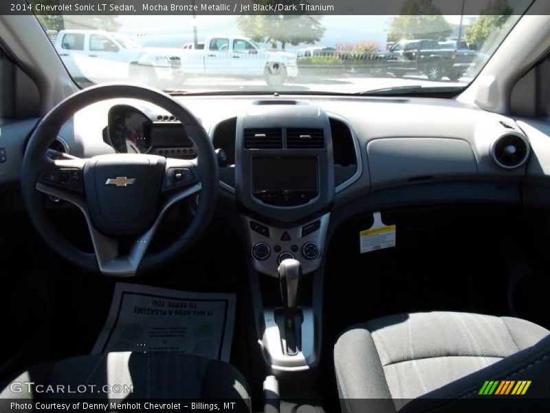 Mocha Bronze Metallic / Jet Black/Dark Titanium 2014 Chevrolet Sonic LT Sedan
