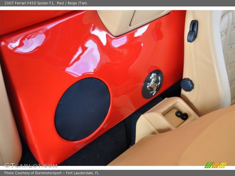 Red / Beige (Tan) 2007 Ferrari F430 Spider F1