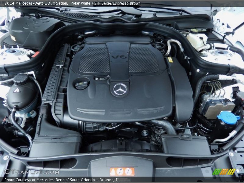 Polar White / Silk Beige/Espresso Brown 2014 Mercedes-Benz E 350 Sedan