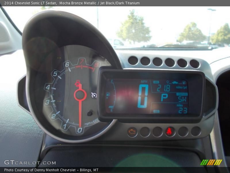 Mocha Bronze Metallic / Jet Black/Dark Titanium 2014 Chevrolet Sonic LT Sedan
