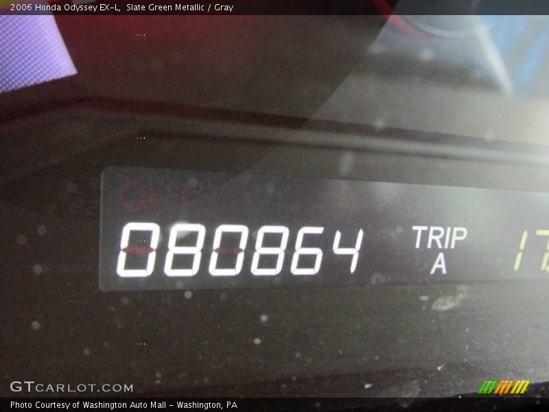 Slate Green Metallic / Gray 2006 Honda Odyssey EX-L