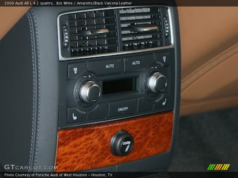 Ibis White / Amaretto/Black Valcona Leather 2009 Audi A8 L 4.2 quattro