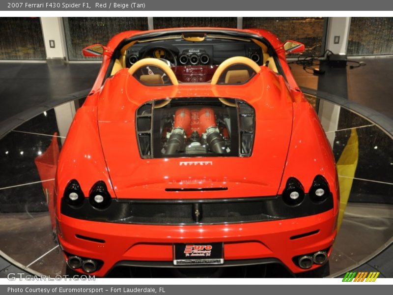 Red / Beige (Tan) 2007 Ferrari F430 Spider F1