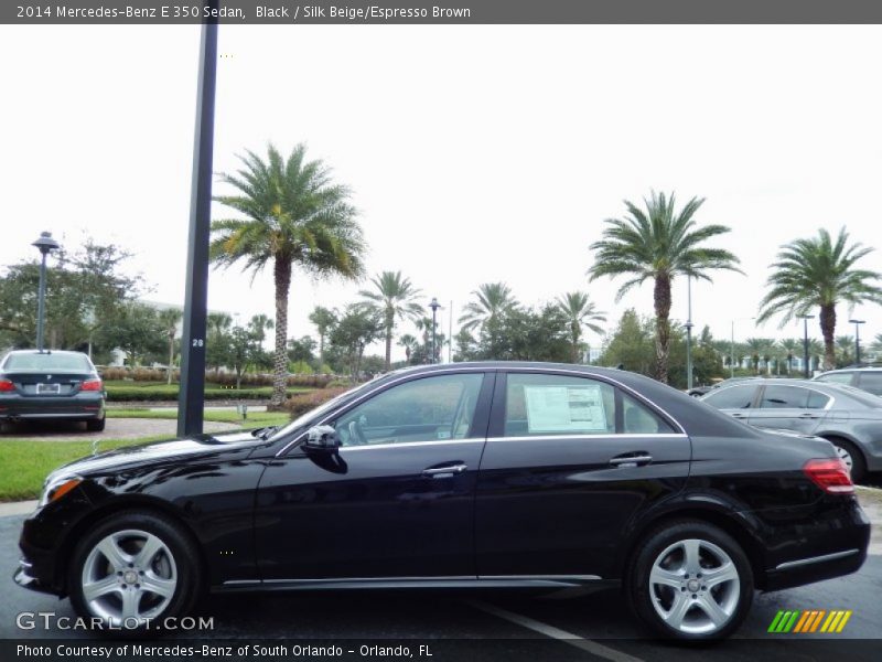 Black / Silk Beige/Espresso Brown 2014 Mercedes-Benz E 350 Sedan