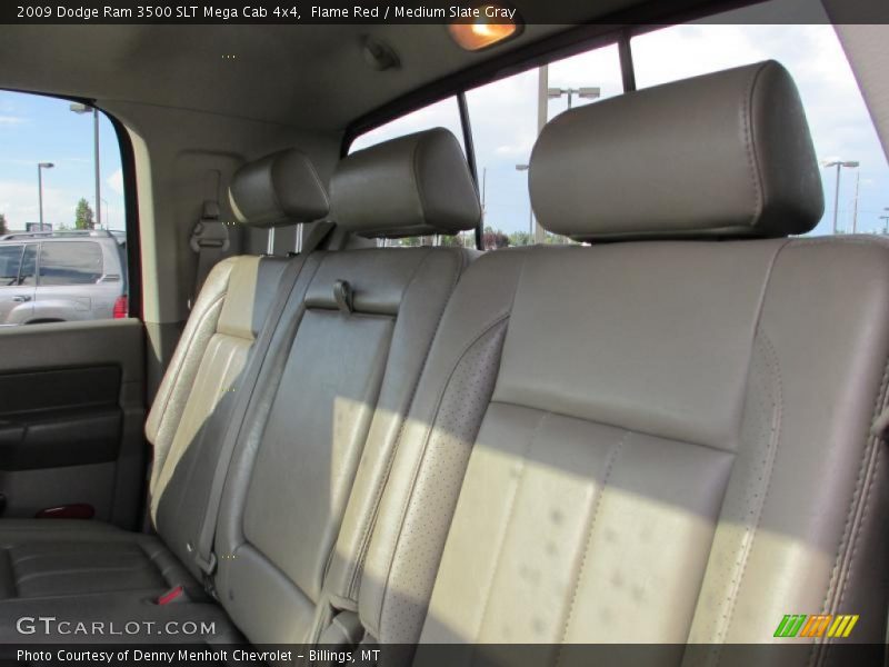 Flame Red / Medium Slate Gray 2009 Dodge Ram 3500 SLT Mega Cab 4x4