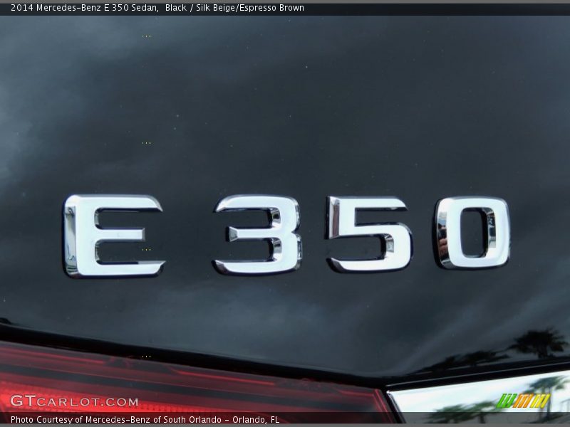 Black / Silk Beige/Espresso Brown 2014 Mercedes-Benz E 350 Sedan
