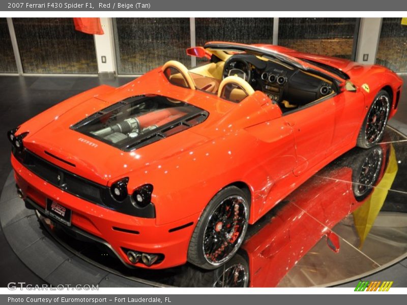 Red / Beige (Tan) 2007 Ferrari F430 Spider F1