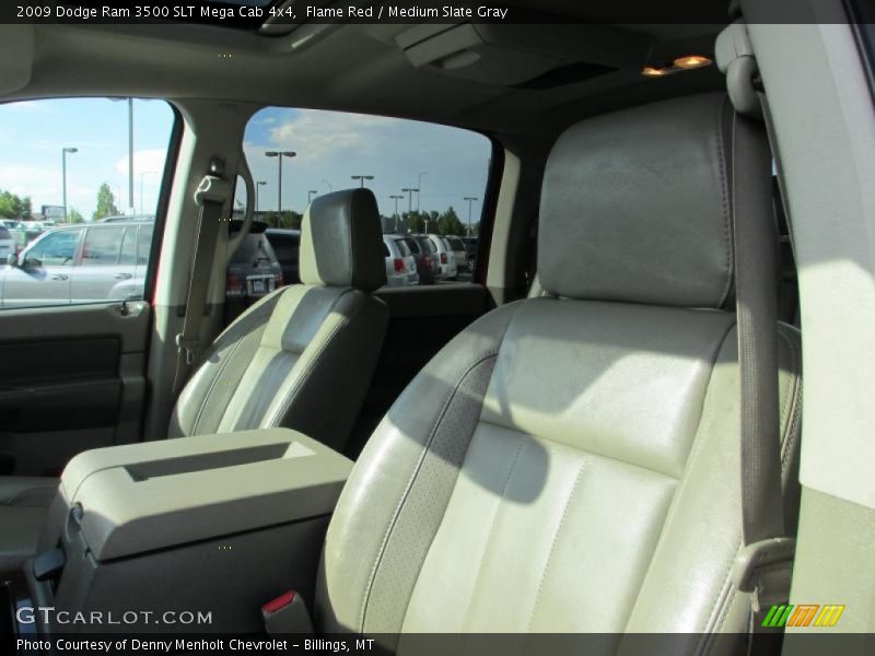 Flame Red / Medium Slate Gray 2009 Dodge Ram 3500 SLT Mega Cab 4x4