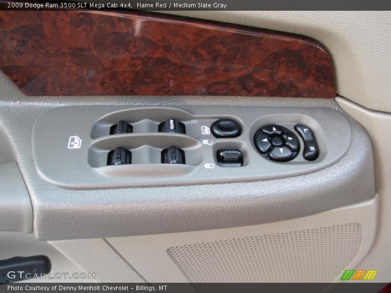 Flame Red / Medium Slate Gray 2009 Dodge Ram 3500 SLT Mega Cab 4x4