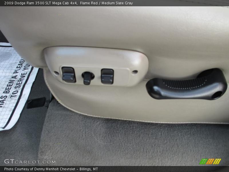 Flame Red / Medium Slate Gray 2009 Dodge Ram 3500 SLT Mega Cab 4x4