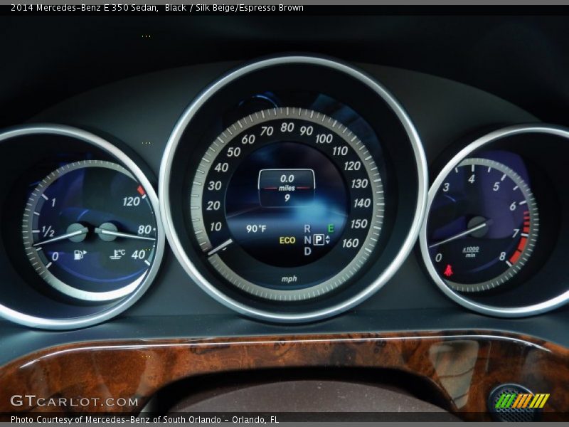 Black / Silk Beige/Espresso Brown 2014 Mercedes-Benz E 350 Sedan