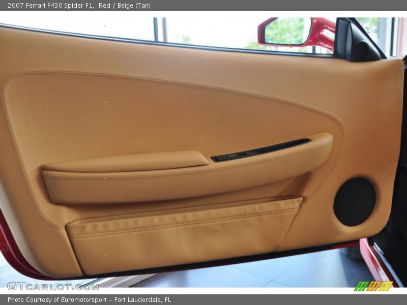 Red / Beige (Tan) 2007 Ferrari F430 Spider F1