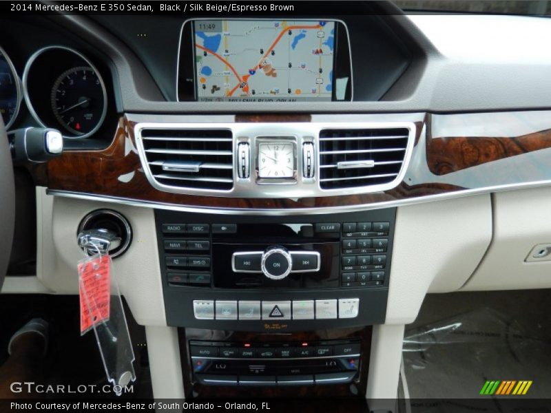 Black / Silk Beige/Espresso Brown 2014 Mercedes-Benz E 350 Sedan