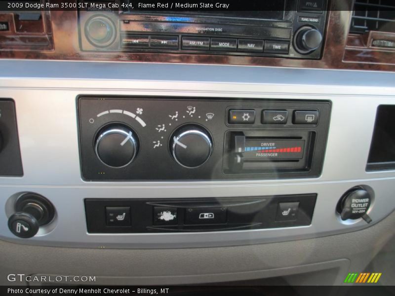 Flame Red / Medium Slate Gray 2009 Dodge Ram 3500 SLT Mega Cab 4x4