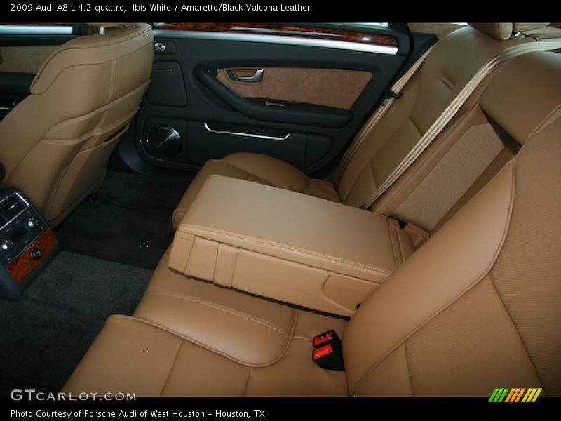 Ibis White / Amaretto/Black Valcona Leather 2009 Audi A8 L 4.2 quattro