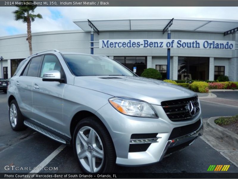 Iridium Silver Metallic / Black 2014 Mercedes-Benz ML 350