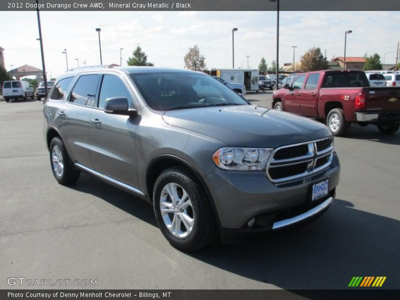 Mineral Gray Metallic / Black 2012 Dodge Durango Crew AWD