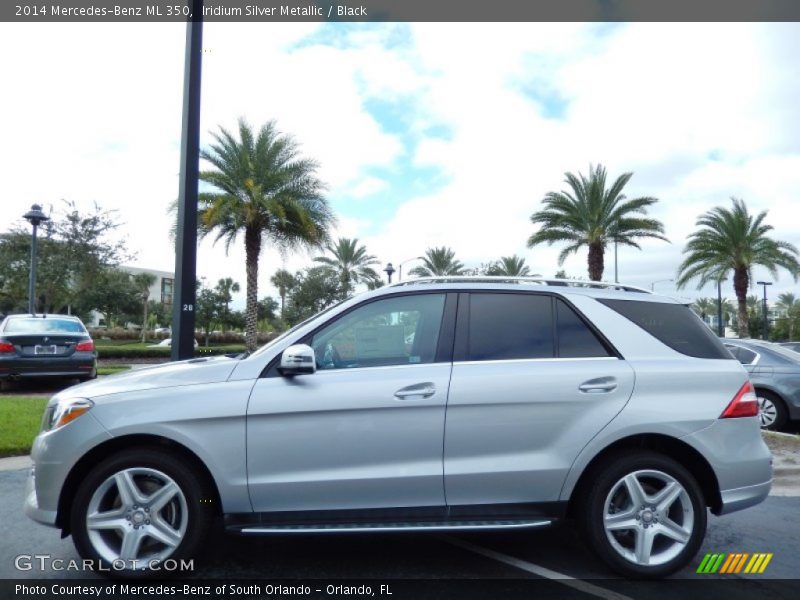 Iridium Silver Metallic / Black 2014 Mercedes-Benz ML 350