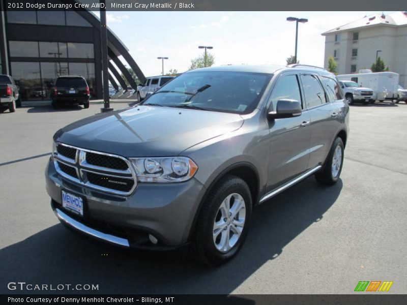 Mineral Gray Metallic / Black 2012 Dodge Durango Crew AWD