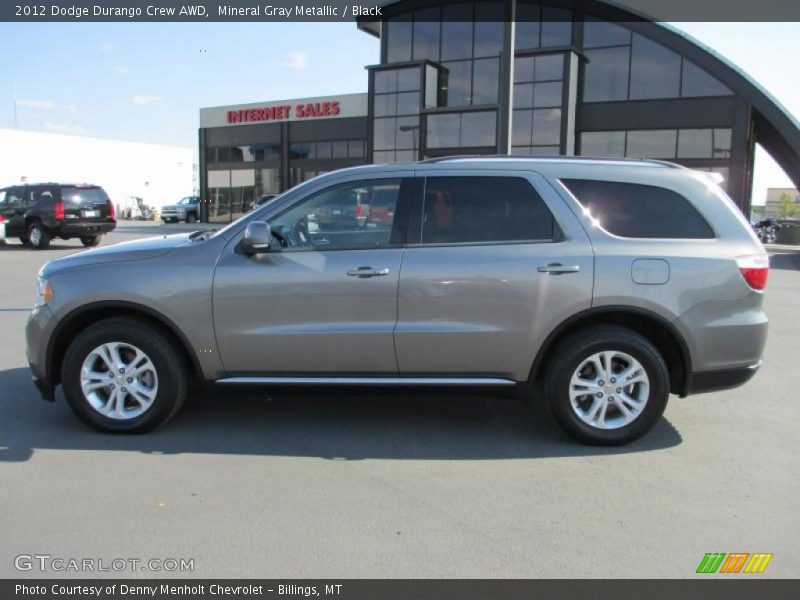 Mineral Gray Metallic / Black 2012 Dodge Durango Crew AWD
