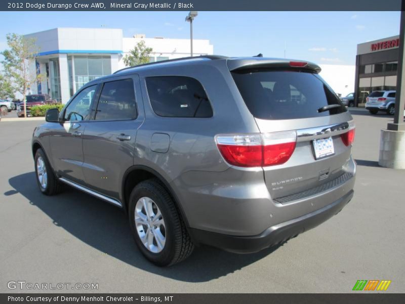 Mineral Gray Metallic / Black 2012 Dodge Durango Crew AWD