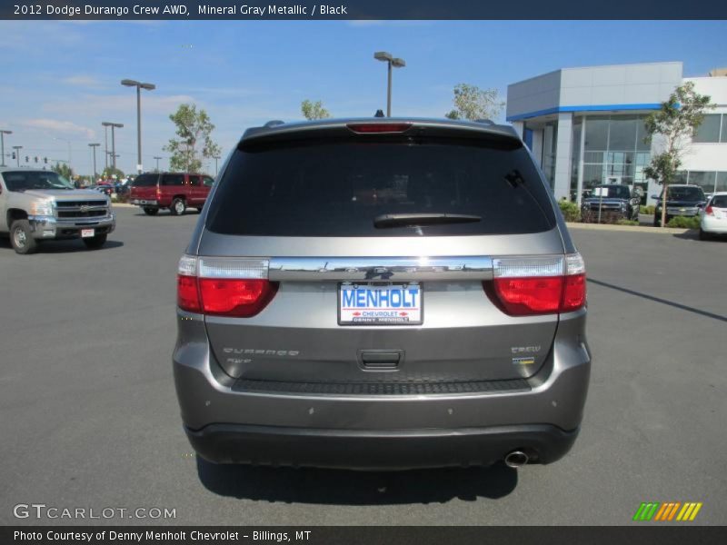 Mineral Gray Metallic / Black 2012 Dodge Durango Crew AWD