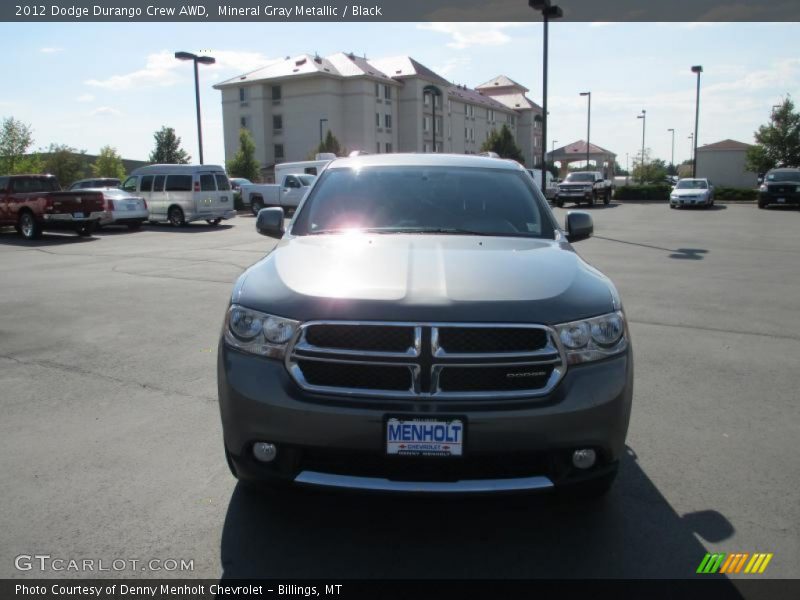 Mineral Gray Metallic / Black 2012 Dodge Durango Crew AWD