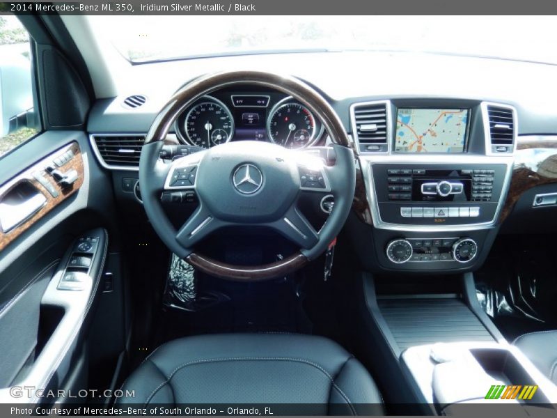 Iridium Silver Metallic / Black 2014 Mercedes-Benz ML 350