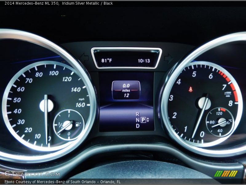 Iridium Silver Metallic / Black 2014 Mercedes-Benz ML 350