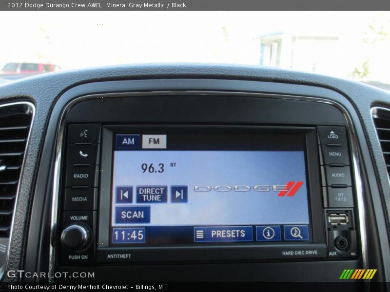 Mineral Gray Metallic / Black 2012 Dodge Durango Crew AWD