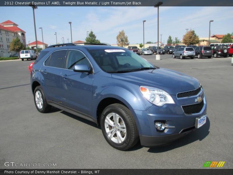 Twilight Blue Metallic / Light Titanium/Jet Black 2012 Chevrolet Equinox LT AWD
