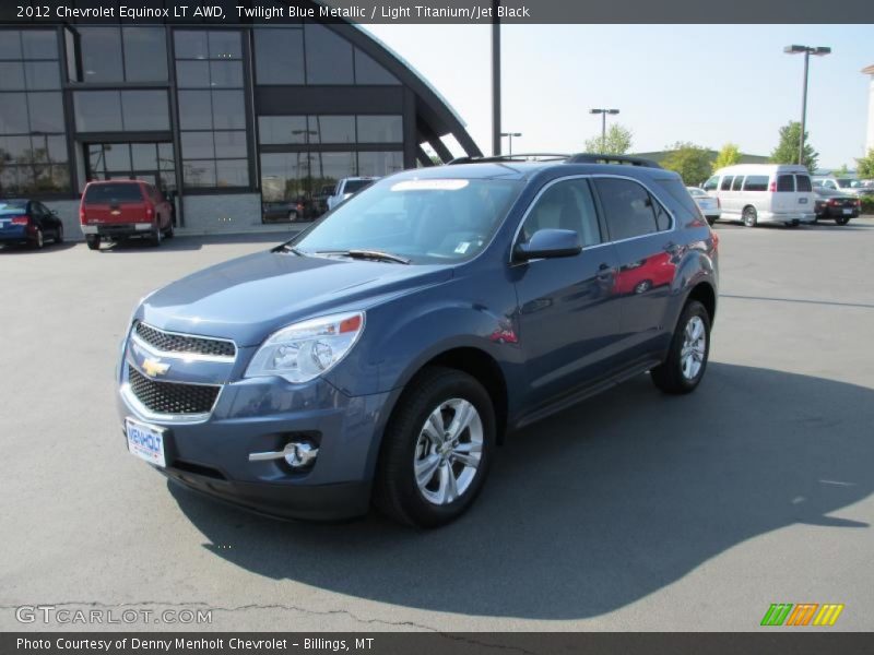 Twilight Blue Metallic / Light Titanium/Jet Black 2012 Chevrolet Equinox LT AWD