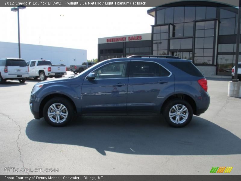 Twilight Blue Metallic / Light Titanium/Jet Black 2012 Chevrolet Equinox LT AWD