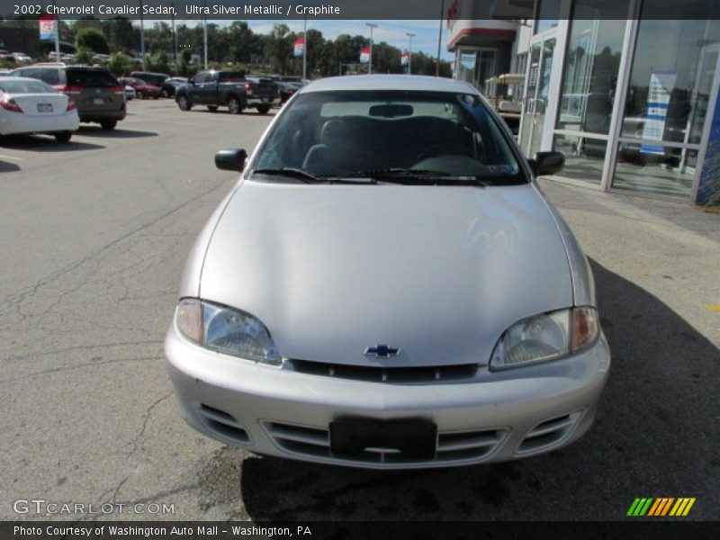 Ultra Silver Metallic / Graphite 2002 Chevrolet Cavalier Sedan