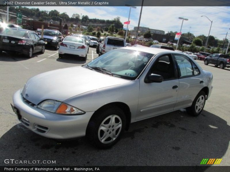 Ultra Silver Metallic / Graphite 2002 Chevrolet Cavalier Sedan