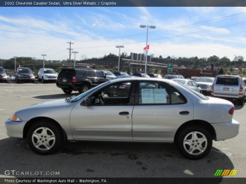 Ultra Silver Metallic / Graphite 2002 Chevrolet Cavalier Sedan