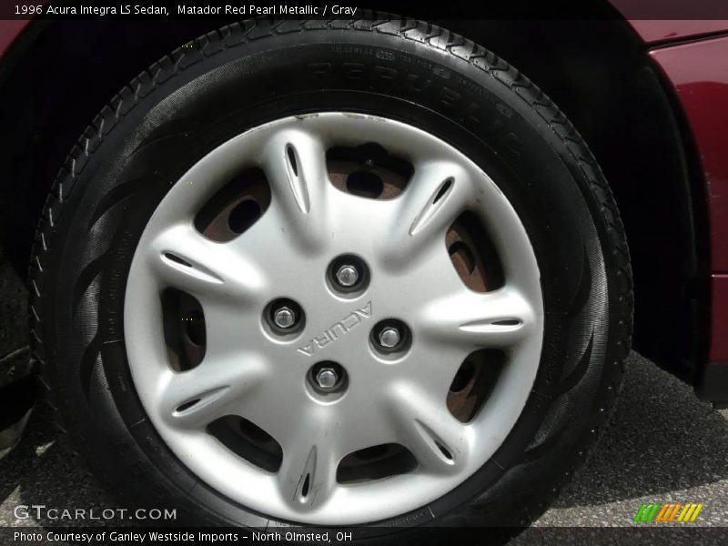 Matador Red Pearl Metallic / Gray 1996 Acura Integra LS Sedan