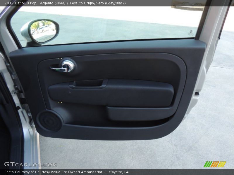 Argento (Silver) / Tessuto Grigio/Nero (Grey/Black) 2012 Fiat 500 Pop