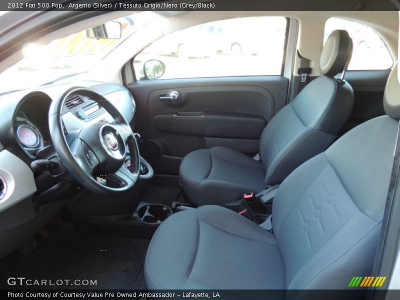 Argento (Silver) / Tessuto Grigio/Nero (Grey/Black) 2012 Fiat 500 Pop
