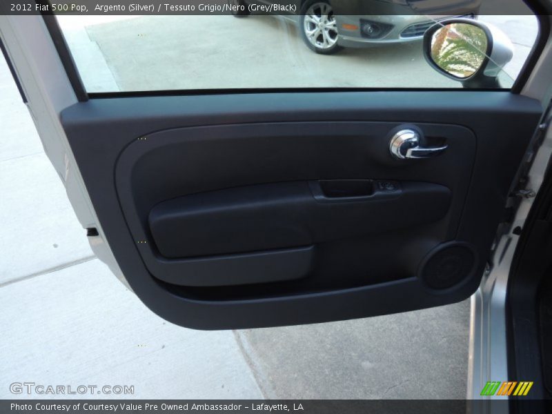 Argento (Silver) / Tessuto Grigio/Nero (Grey/Black) 2012 Fiat 500 Pop